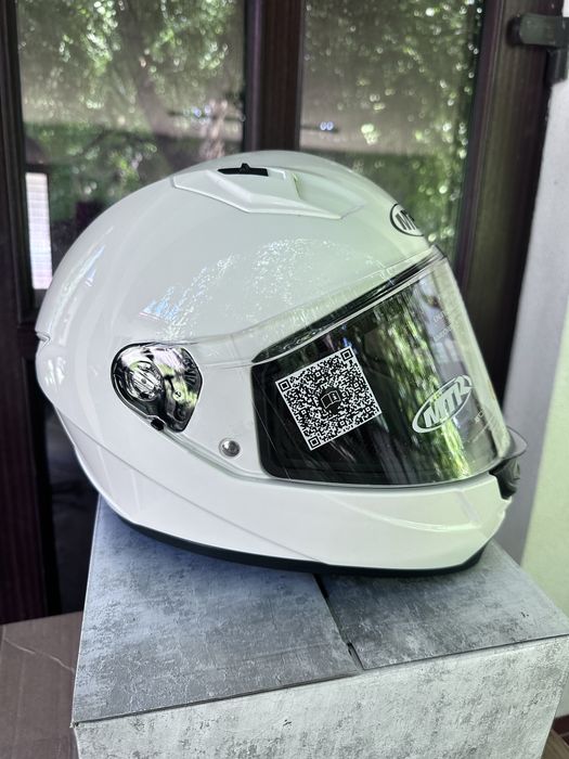 Casca moto MTR  alb perlat, marimea S M L XL nou