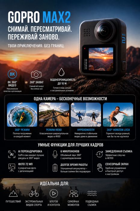 CoPro MAX2 360 камера 8K