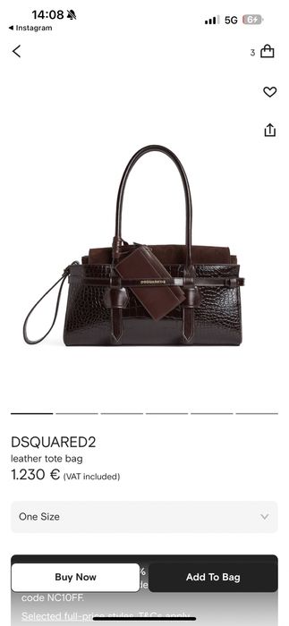 Чанта Dsquared 2