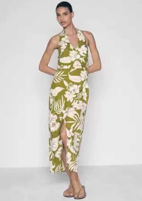 Рокля Zara, размер S, лен