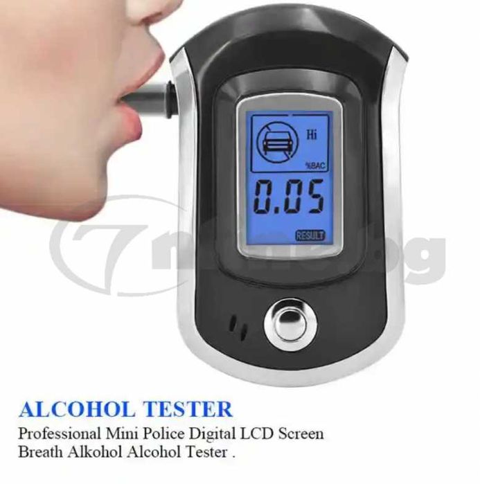 Дигитален дрегер за алкохол с LCD дисплей