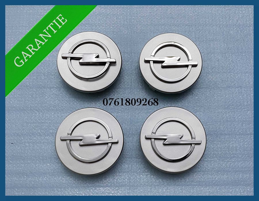 Set 4 capace gri 58mm jante aliaj Opel