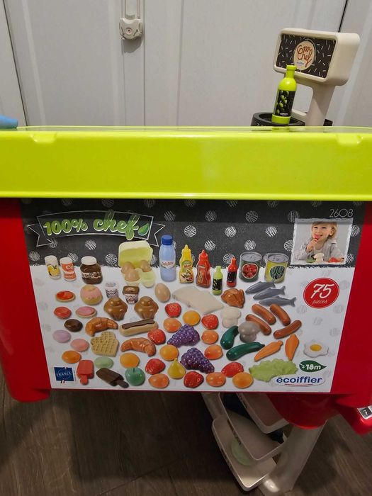 Игрален комплект Ecoiffier - Пазарен щанд с количка