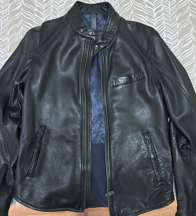 Geaca piele barbat Massimo Dutti
