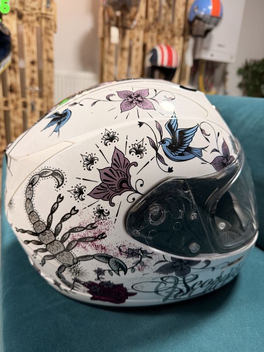 Vand Casca Scorpion Exo 390 Chica Full Face White / Pink