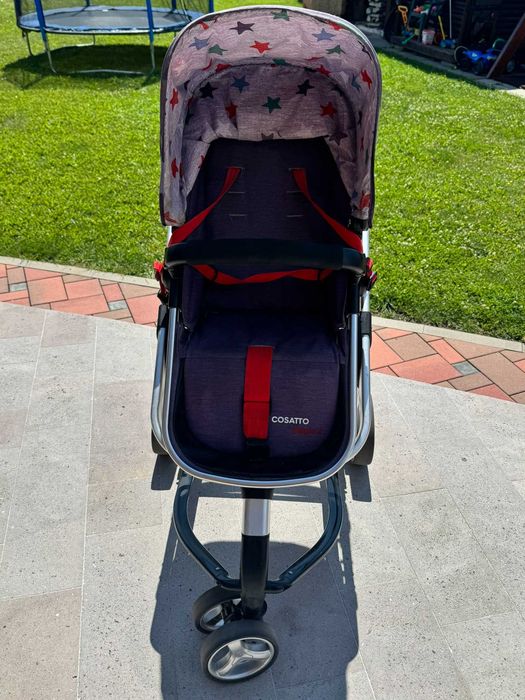 Carucior Cosatto Giggle 2, 3 in 1 Travel System, Grey Megastar