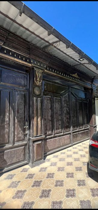 Покраска вороты, навесы, перила