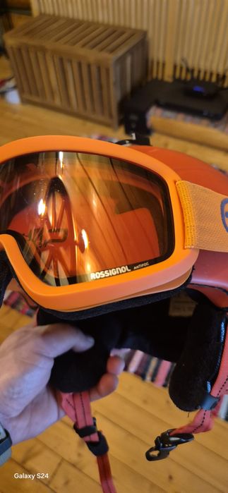 Cască și ochelari pentru schi pentru copii