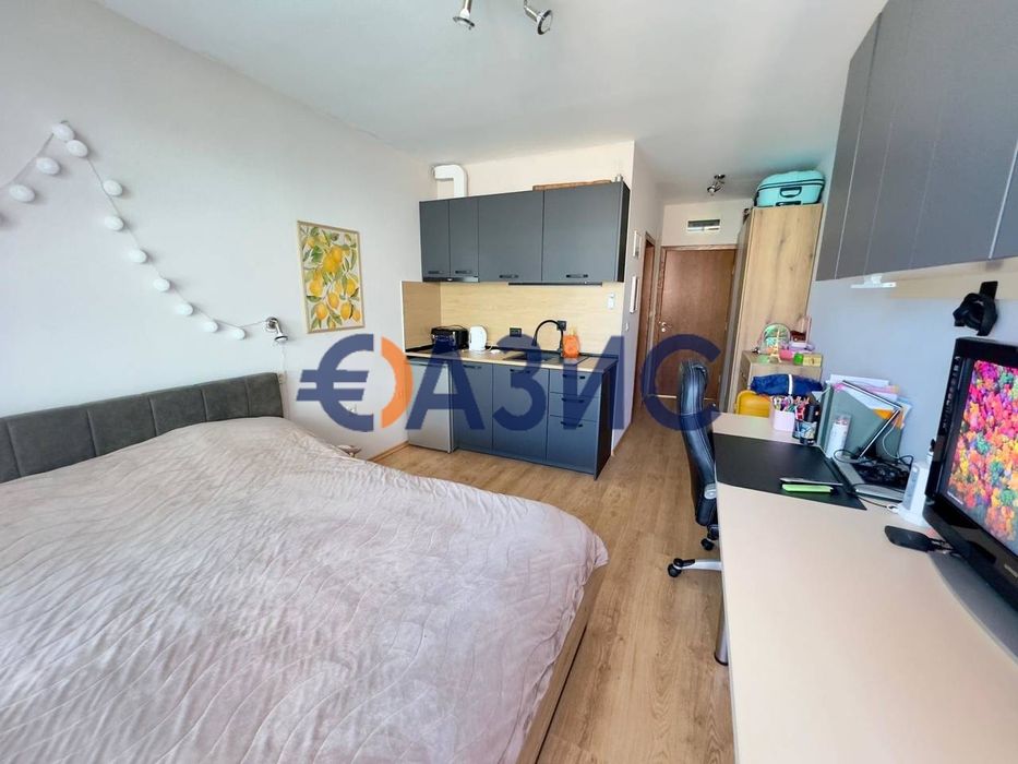 Продава се Едностаен апартамент в с. Равда, Област Бургас - 38 кв.м за 1632 €/кв.м - Снимка #3