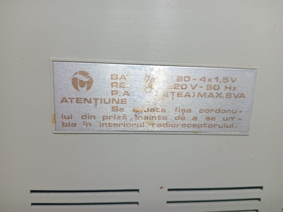 Radio MILCOV 7  -Tehnoton ,functional