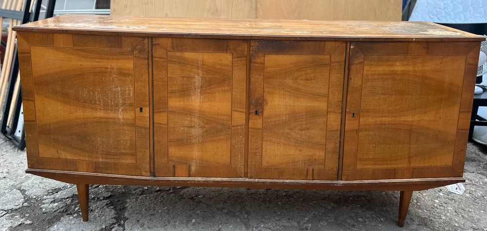 Servanta Vintage Stil Retro Mid-Century; Bufet Vintage cu 4 usi