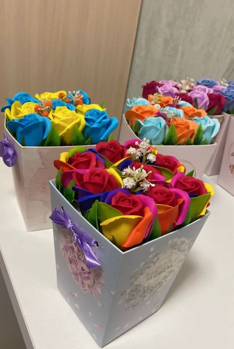 Набор мыльных роз - 9 штук