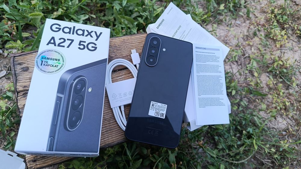 1yil kafolati bilan Samsung a27 karobka dakement bor