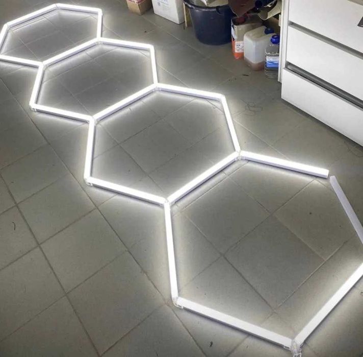 Модульное освещение соты, стрелки, ромбы