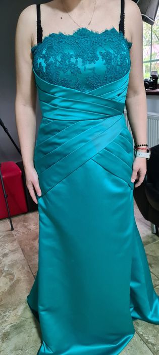 Rochie lunga ocazie , ML , saten de lux