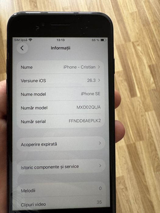 Iphone SE baterie 100%