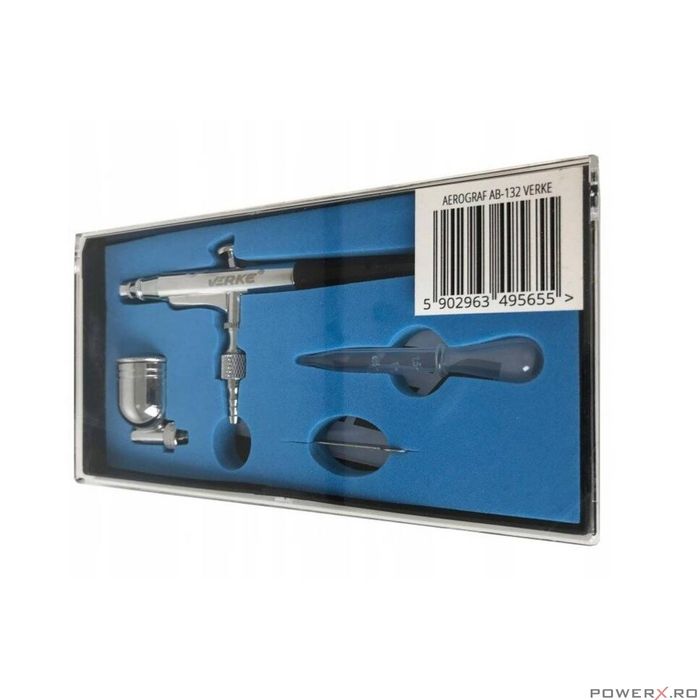Pistol de vopsit pentru retus, aerograf, duza 0.33 mm, rezervor 7 ml,