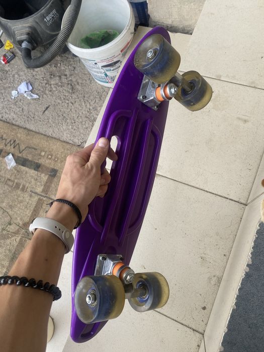 Скейт детский пени борд  с ручкой