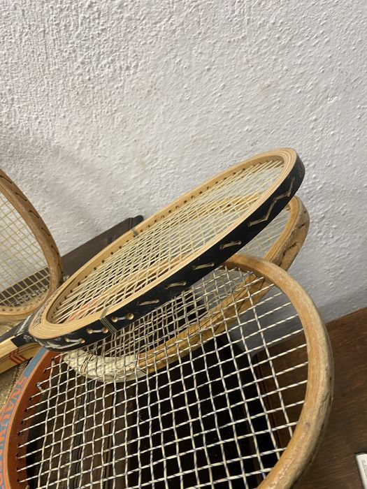 Голяма колекция на ретро тенис ракети дървена ренис ракета