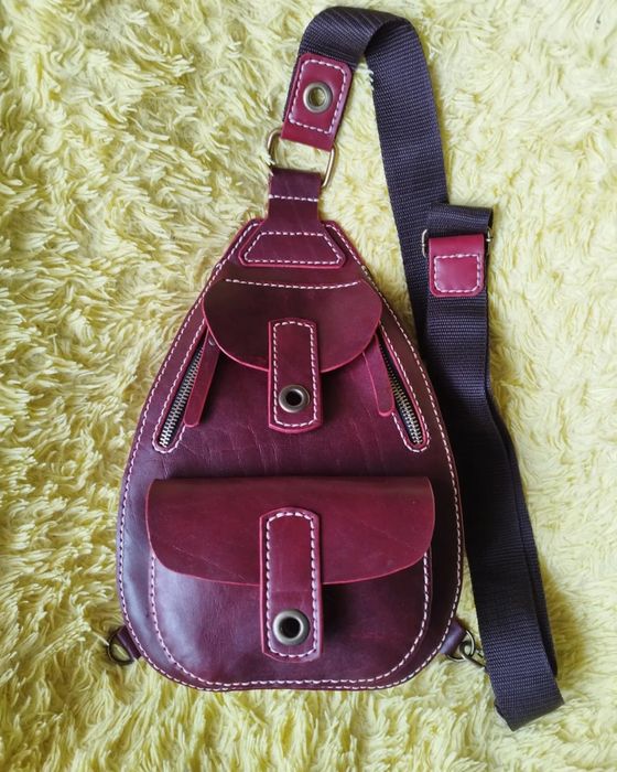 Слинг кожаный ручной работы