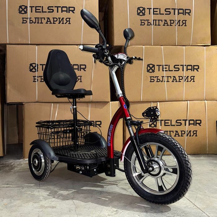 Електрическа триколка с равна платформа задно предаване TS 200.3 1200W