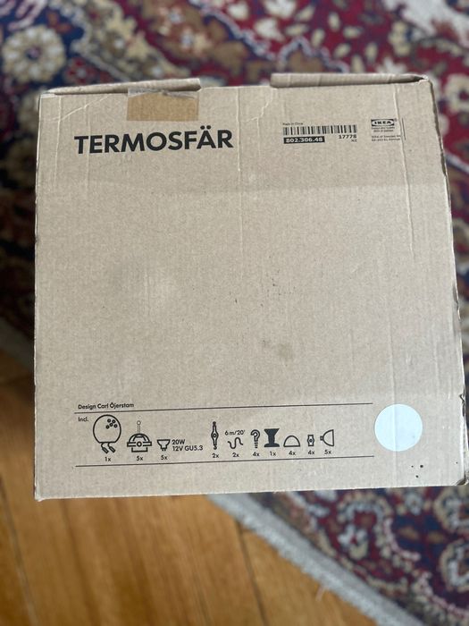 Лампа ikea Termosfar 5 спота нова