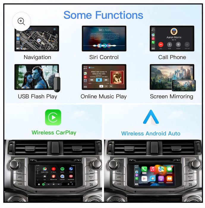 Carplay si Android auto wireless pentru Toyota