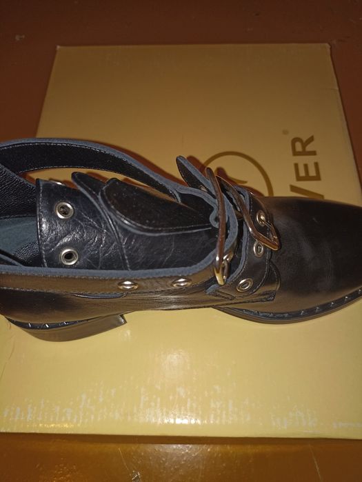 Женские кожаные полуботинки