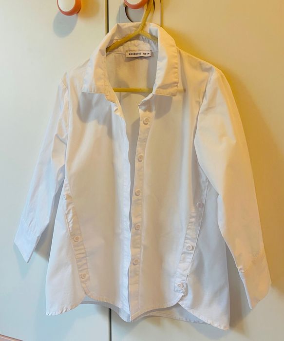 Camasa alba fetite 116 cm