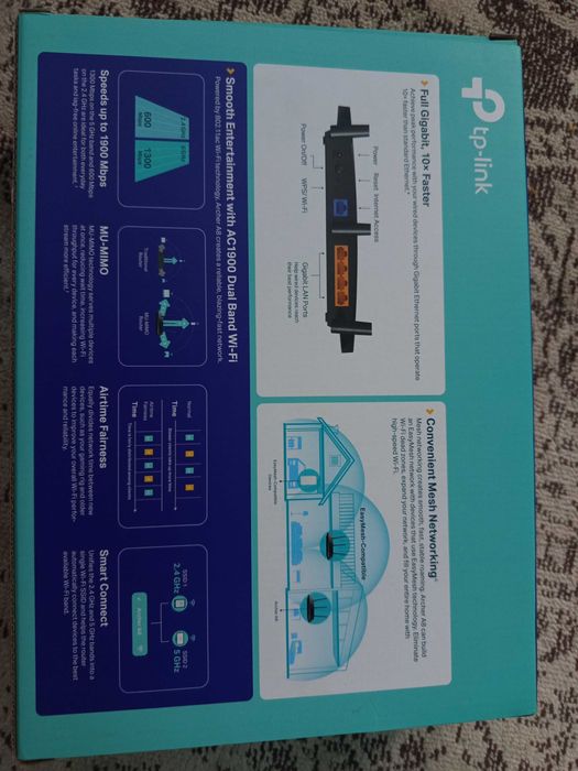 Router TP-Link Archer A8, AC1900, Dual Band, MU-MIMO.
