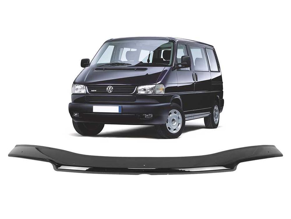 Omac Deflettori D'Aria In Acrilico Per VW Transporter T4 (1990-2003) - Antivento E Antipioggia, 2 Pezzi