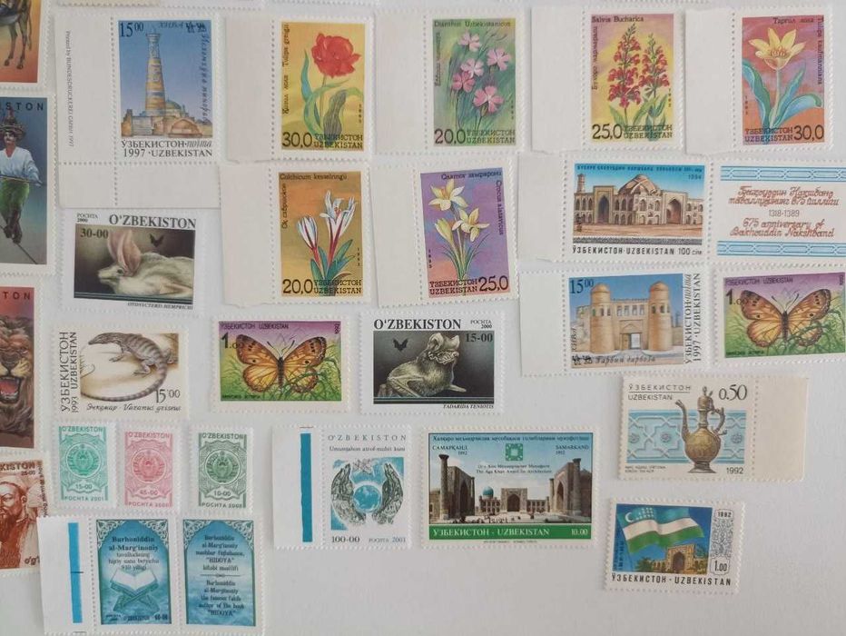 Набор марок стран Средней Азии от 1992 до 2010 года