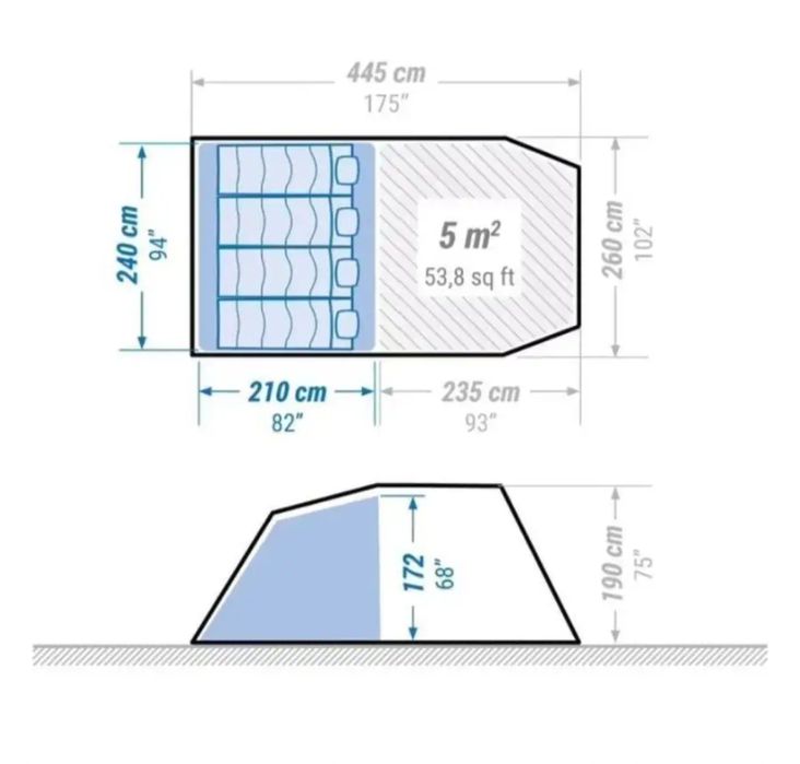 Палатка семейная