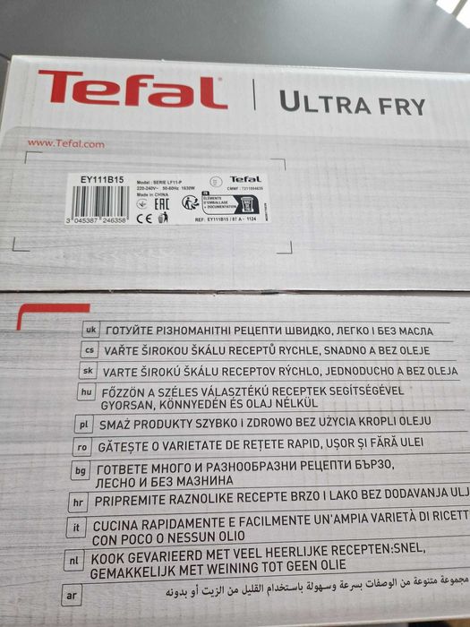 Friteuza cu aer cald Tefal Ultra Fry Digital EY111B15,