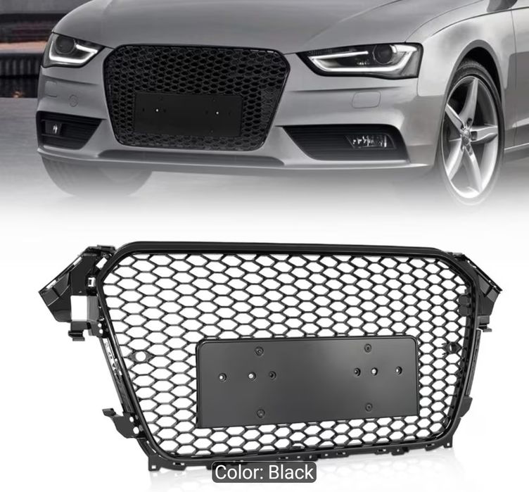 Grila Centrala fagure Audi A4 B8  FL Facelift negru lucios plastic ABS