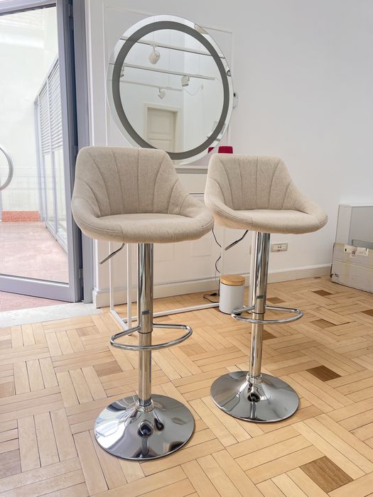 Scaune de bar premium, noi, design modern – set 2 bucăți