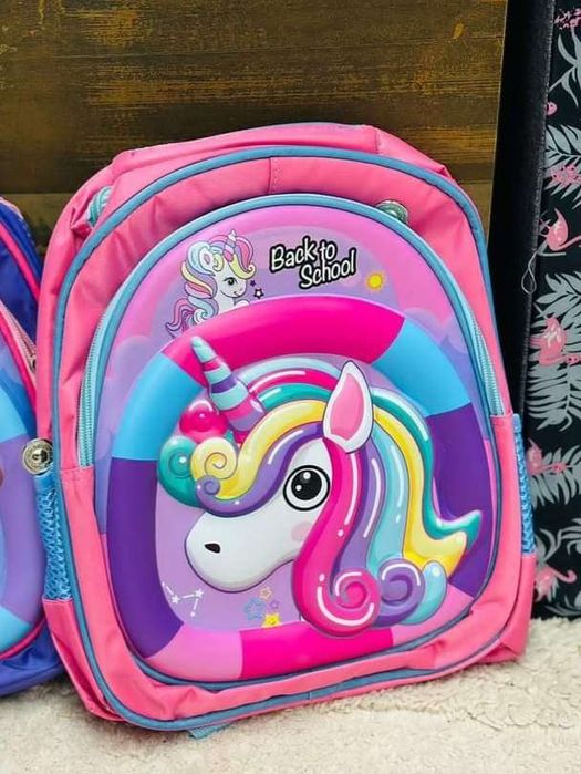 Детска ученическа чанта с щампована твърда карикатура за предучилищна