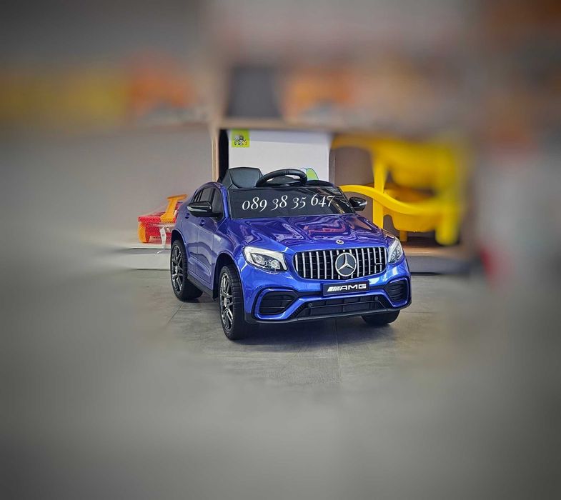 ТОП ЦЕНА!НОВО!Акумулаторен джип MERCEDES GLC63 AMG с 12V,меки гуми,USB