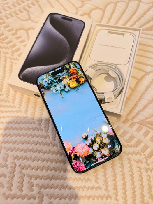 iPhone 15 Pro 256GB – Blue Titanium перфектен 87% батерия