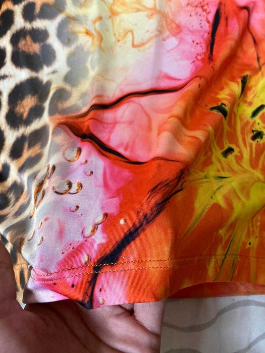 Италианска рокля с цветен принт