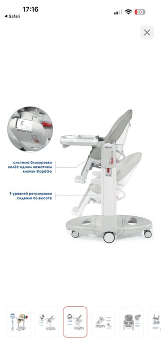 Peg-Perego tatamia стульчик для кормления