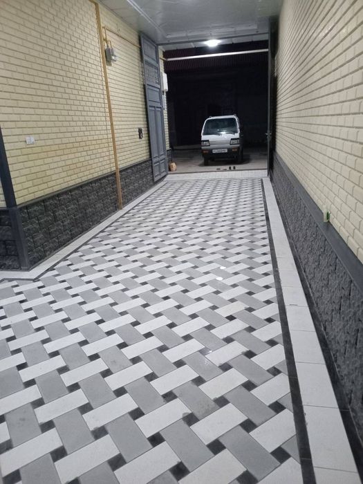 Брусчатка ( ишлаб чиқарамиз ва териб берамиз)