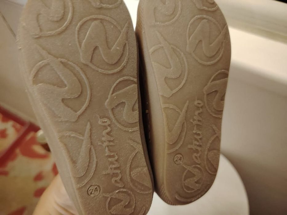 Боси Naturino зимни обувки с вълна, кожени