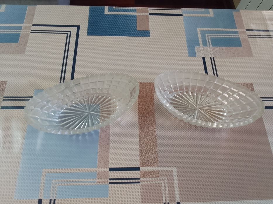 Хрустальные лодочки для салата