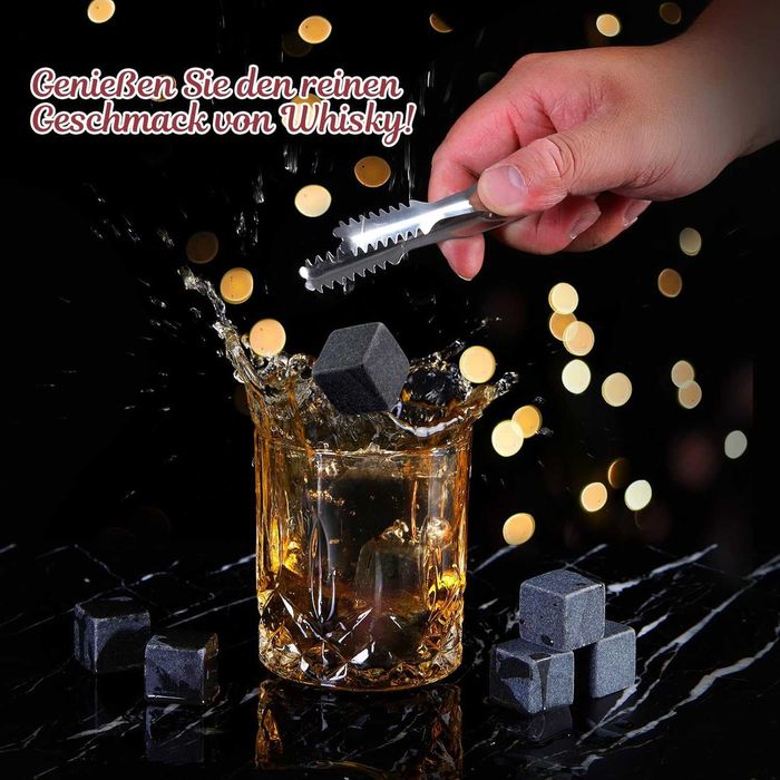 Перфектен подарък за мъже Луксозен комплект за уиски в дървена кутия