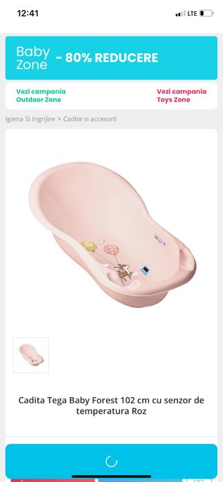 Cadita bebe si suport cadita