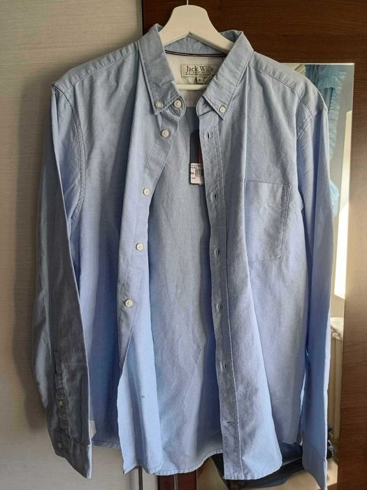 Camasa Jack Wills Blue Shirt Simpla Eleganta Albastru deschis Size L