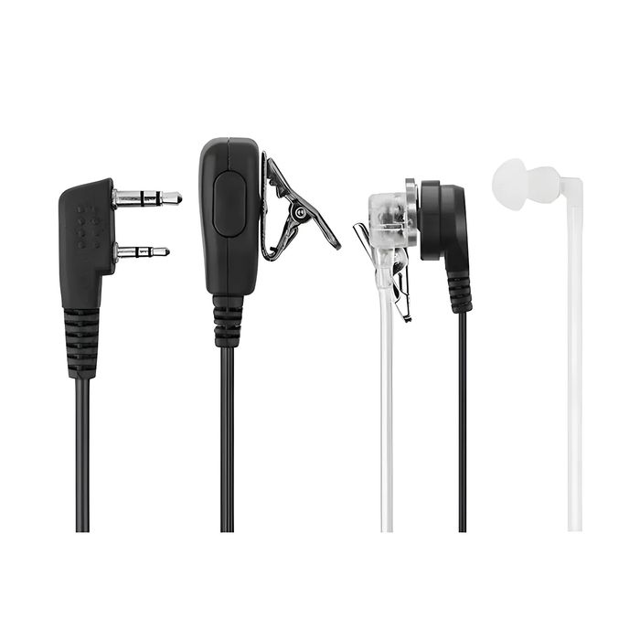 Гарнитура-наушник с прозрачным воздуховодом для рации Baofeng, Kenwood