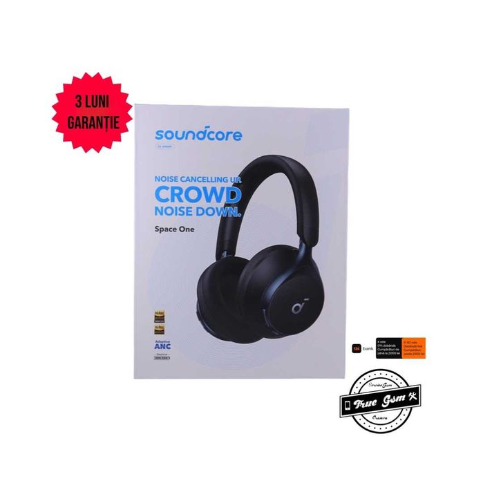 Casti Soundcore Space One Black | TrueGSM