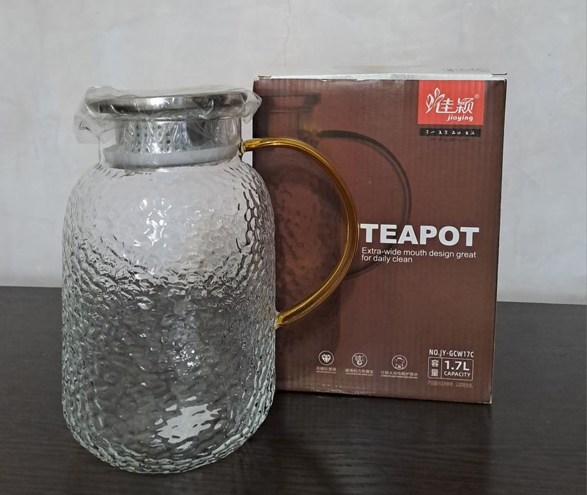 Стеклянный чайник 1,7 л